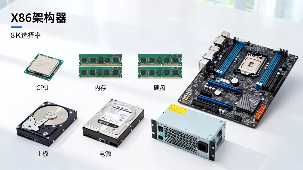 X86架构服务器由哪些硬件组成，配置怎么选