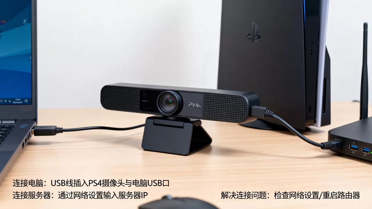 PS4摄像头怎么同时连接电脑和服务器,连接不上服务器怎么解决? PS4摄像头怎么同时连接电脑和服务器,连接不上服务器怎么解决?