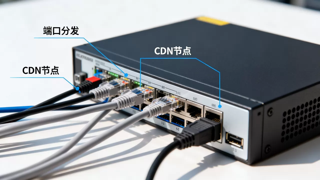 服务器如何分发端口给CDN？，怎么设置？