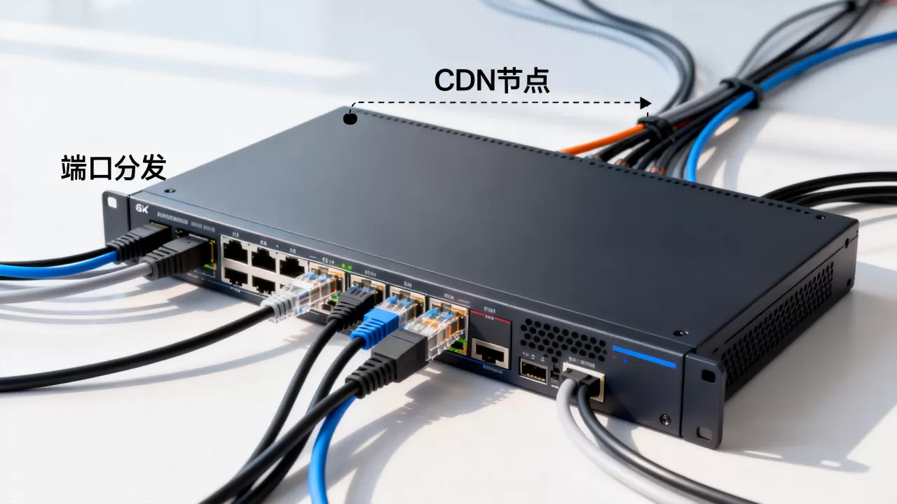 服务器如何分发端口给CDN？，怎么设置？
