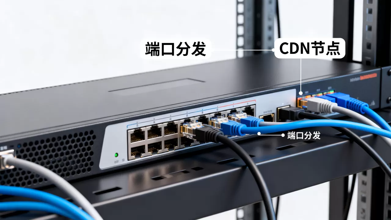 服务器如何分发端口给CDN？，怎么设置？