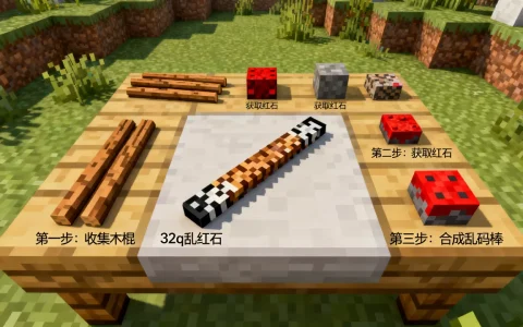 我的世界服务器32q乱码棒怎么做？，我的世界乱码棒怎么合成