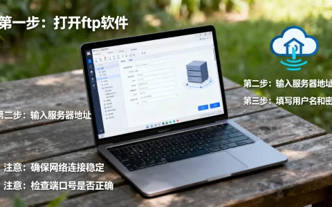 ftp连接云服务器的正确步骤是什么，有哪些注意事项？