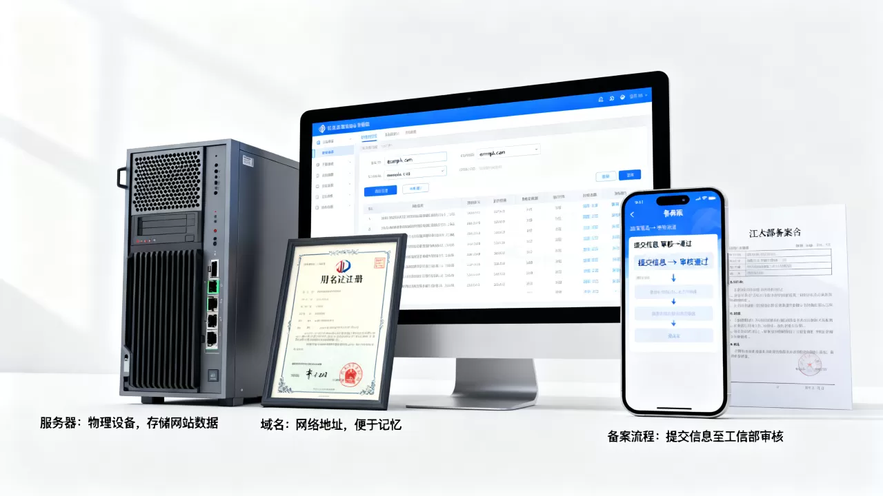 服务器和域名有什么区别,备案流程是什么? 服务器和域名有什么区别,备案流程是什么?
