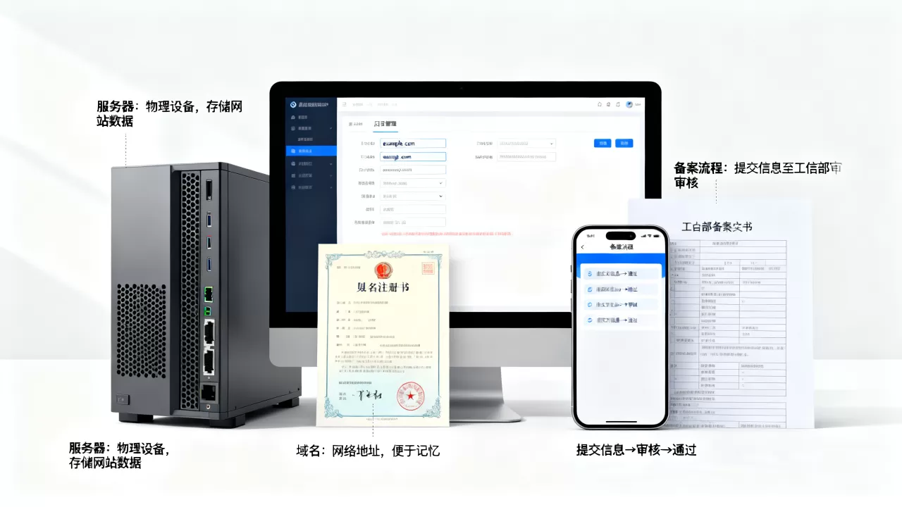 服务器和域名有什么区别,备案流程是什么? 服务器和域名有什么区别,备案流程是什么?