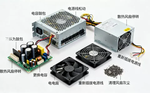 服务器电源维修常见故障有哪些，怎么解决？