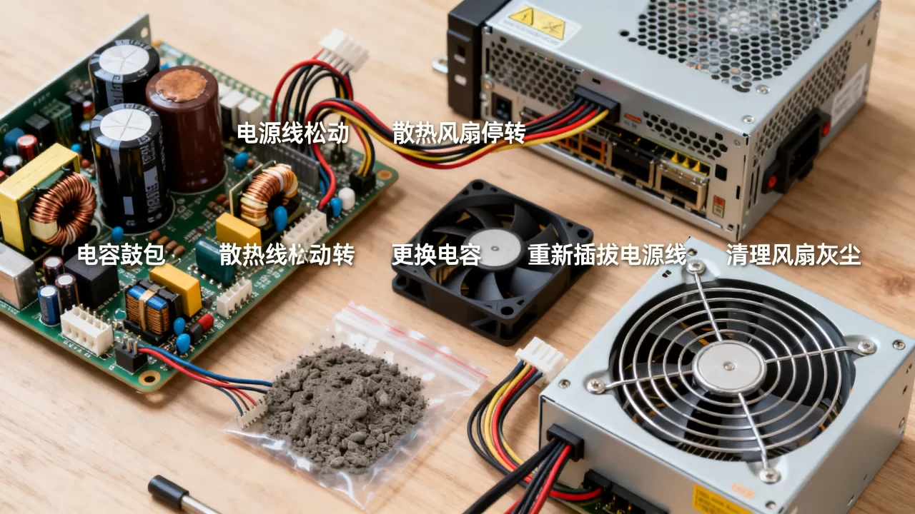 服务器电源维修常见故障有哪些,怎么解决? 服务器电源维修常见故障有哪些,怎么解决?