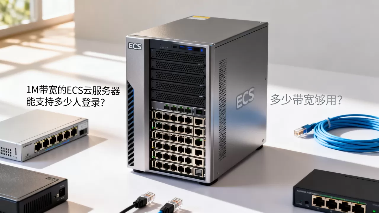 1M带宽的ECS云服务器能支持多少人登录?,多少带宽够用? 1M带宽的ECS云服务器能支持多少人登录?,多少带宽够用?