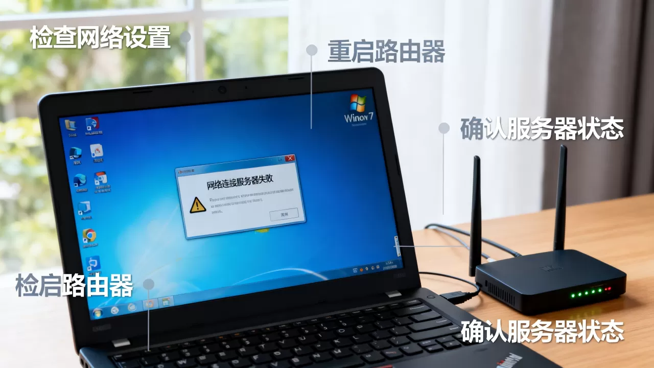 Win7打不开网络连接服务器失败怎么办,是什么原因? Win7打不开网络连接服务器失败怎么办,是什么原因?
