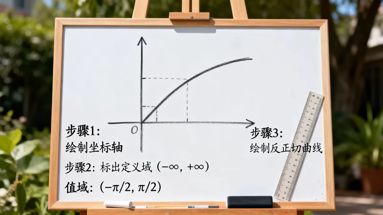 反正切函数图像怎么画,定义域和值域是什么? 反正切函数图像怎么画,定义域和值域是什么?