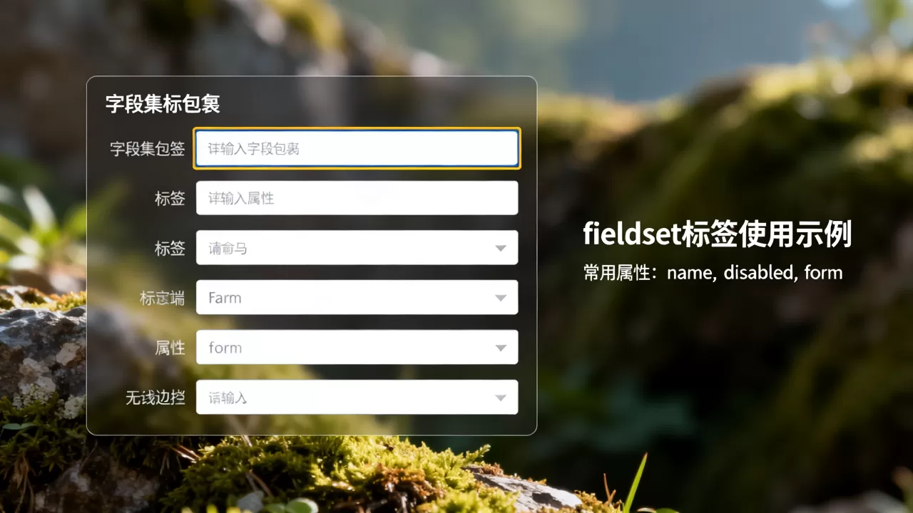 fieldset标签怎么用?,有哪些属性? fieldset标签怎么用?,有哪些属性?