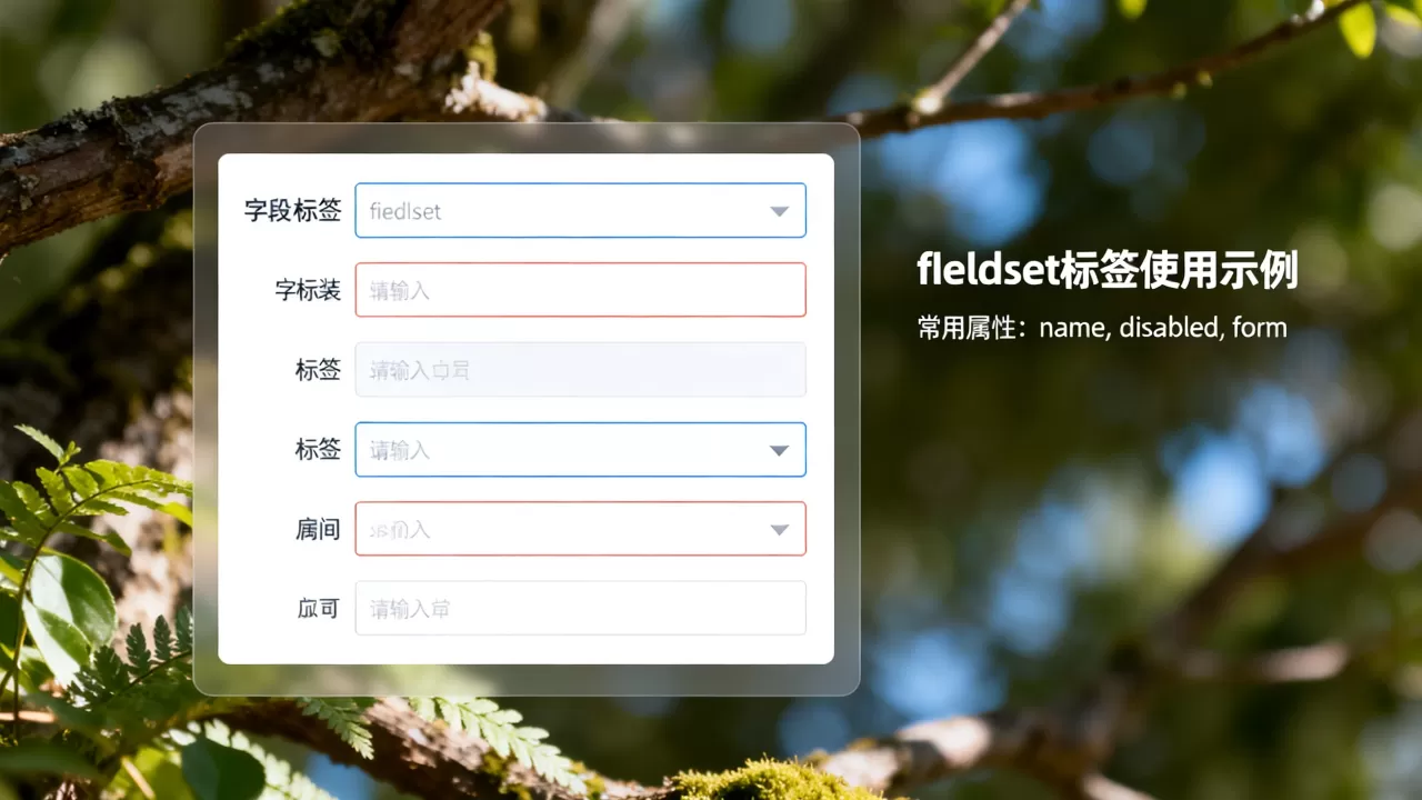 fieldset标签怎么用?,有哪些属性? fieldset标签怎么用?,有哪些属性?