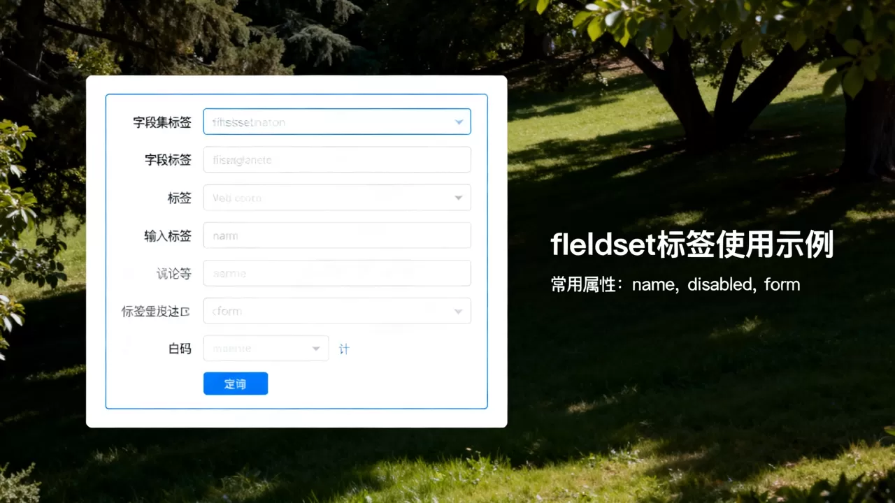 fieldset标签怎么用?,有哪些属性? fieldset标签怎么用?,有哪些属性?