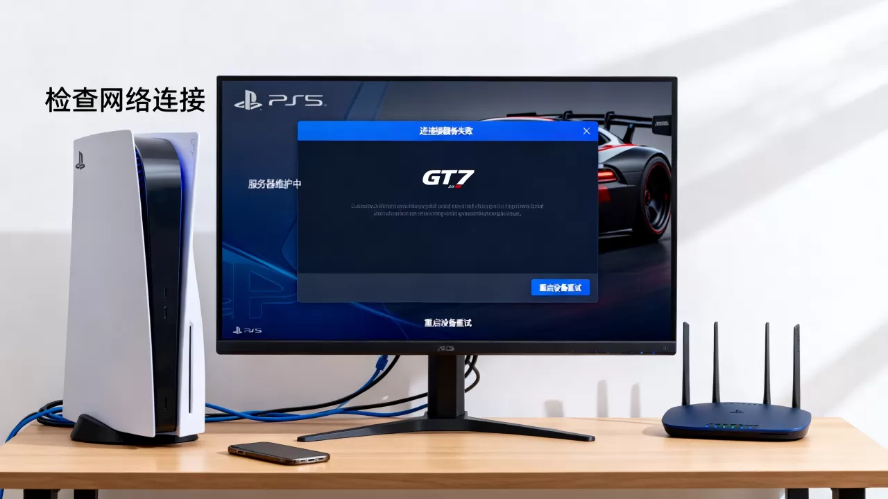 PS5游戏GT7连不上服务器怎么办？，是什么原因？