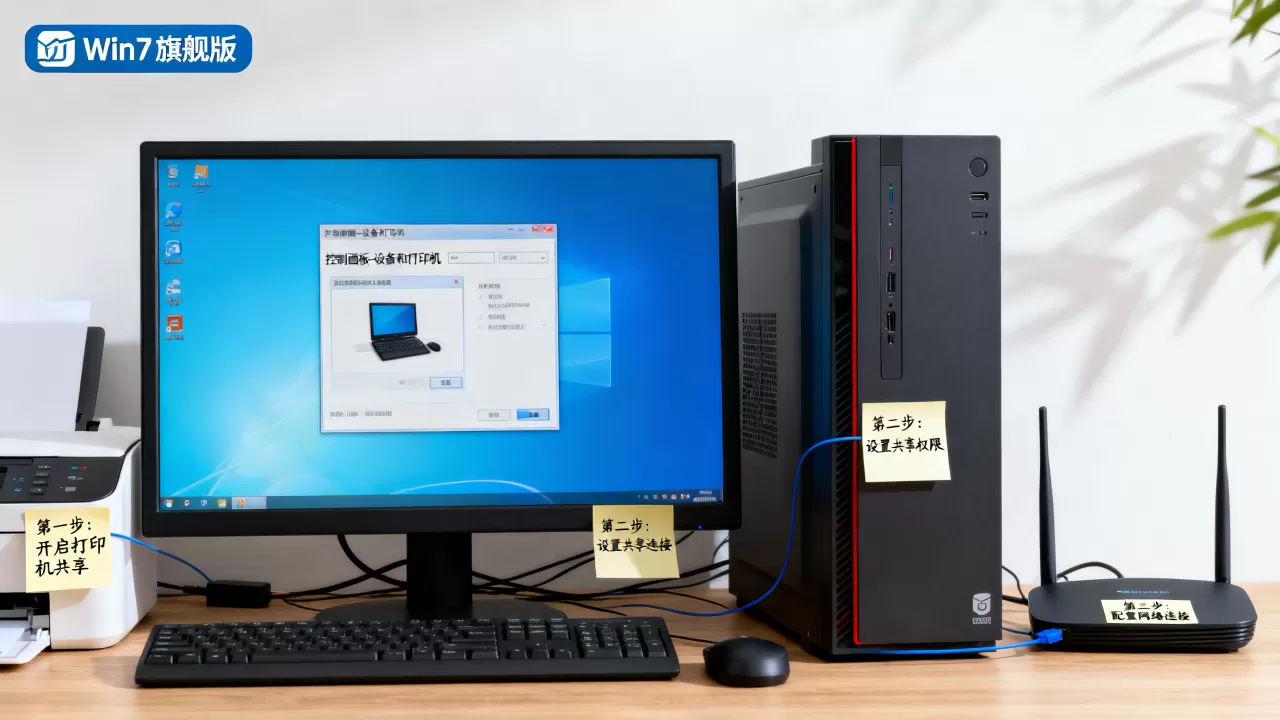 win7旗舰版打印机共享服务器如何设置？, 有什么方法