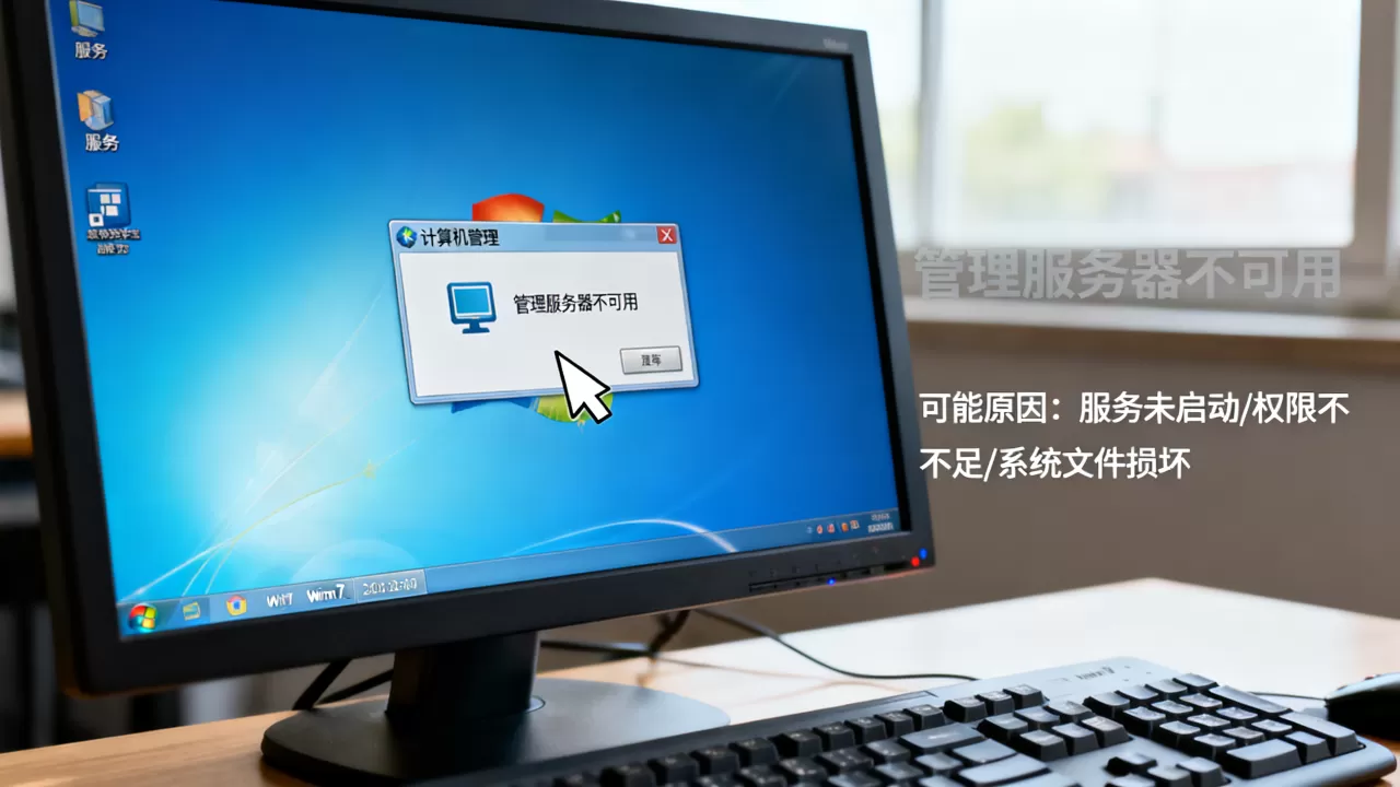 win7打开管理服务器不可用怎么办?,是什么原因 win7打开管理服务器不可用怎么办?,是什么原因