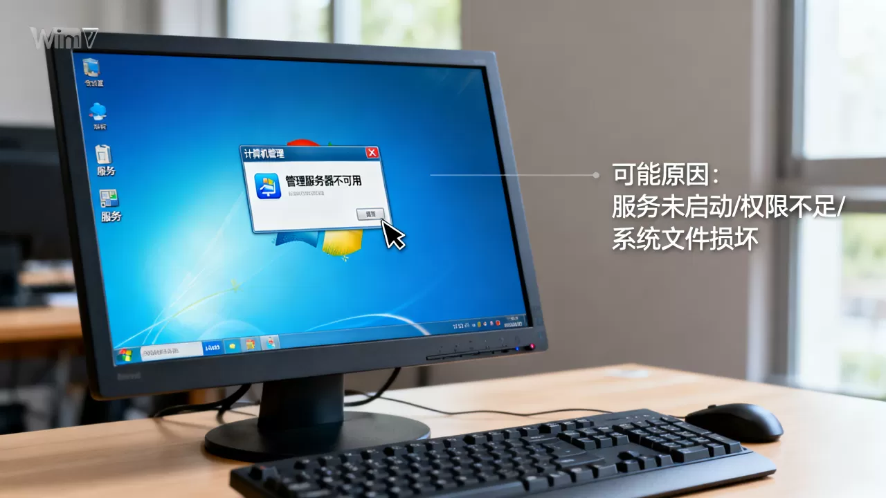 win7打开管理服务器不可用怎么办?,是什么原因 win7打开管理服务器不可用怎么办?,是什么原因