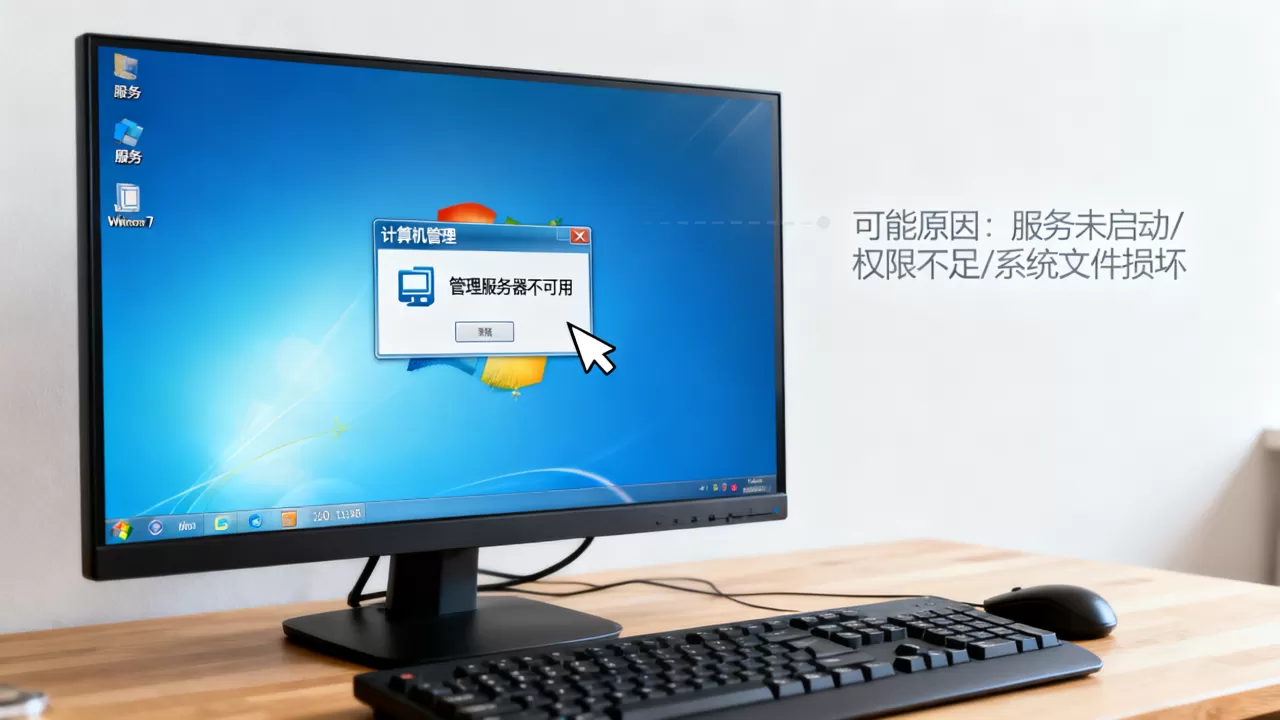 win7打开管理服务器不可用怎么办?,是什么原因 win7打开管理服务器不可用怎么办?,是什么原因