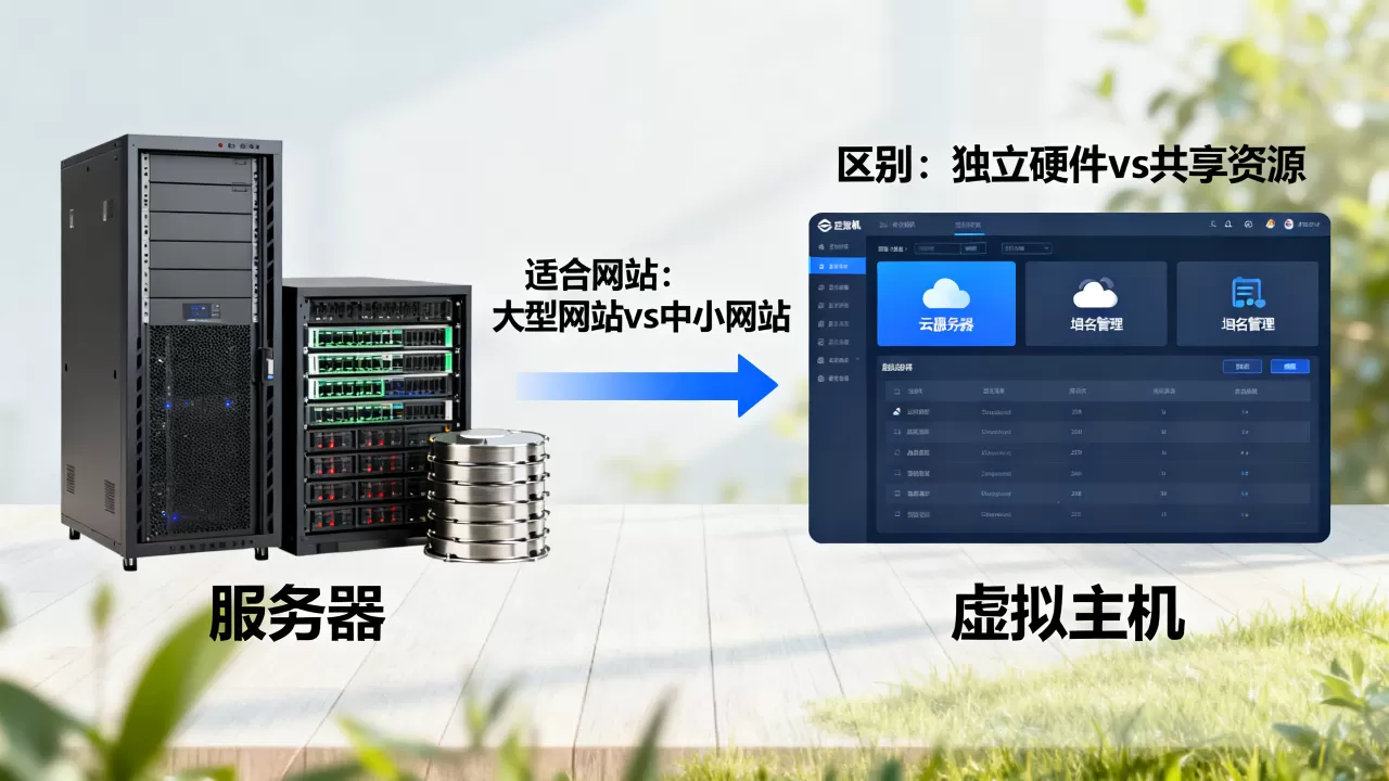 服务器与虚拟主机有什么区别?,哪个更适合网站? 服务器与虚拟主机有什么区别?,哪个更适合网站?
