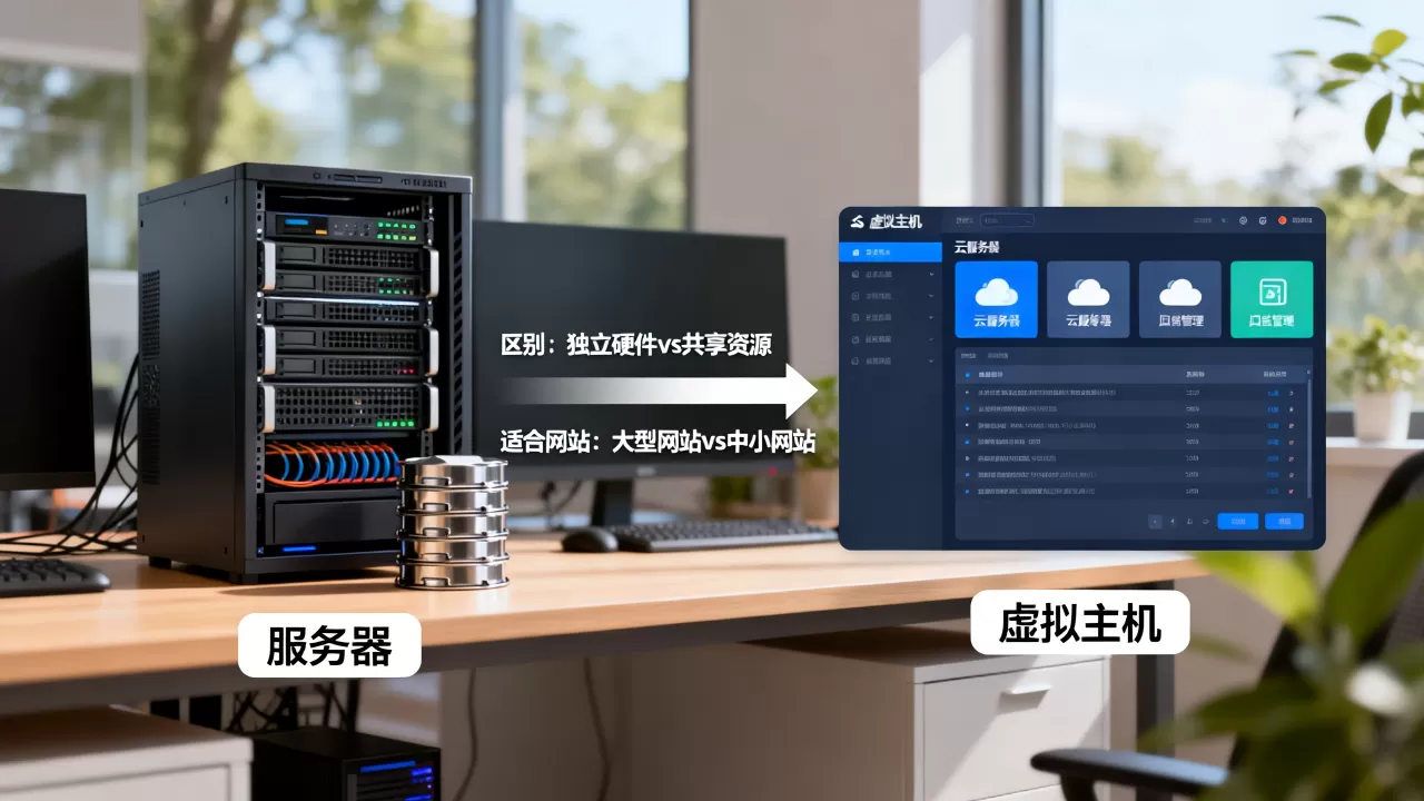 服务器与虚拟主机有什么区别?,哪个更适合网站? 服务器与虚拟主机有什么区别?,哪个更适合网站?