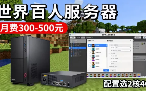 我的世界百人服务器一个月多少钱？,怎么选服务器