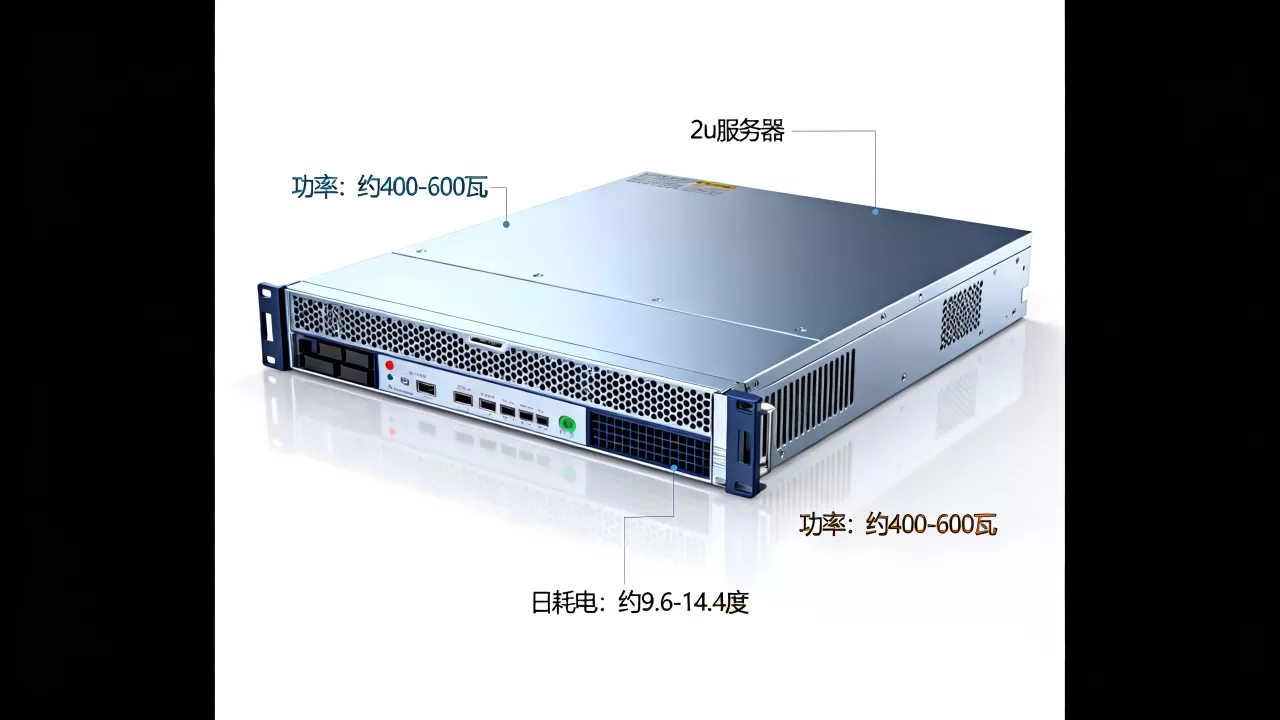 一台2u服务器一般功率多少瓦，一天耗电多少度