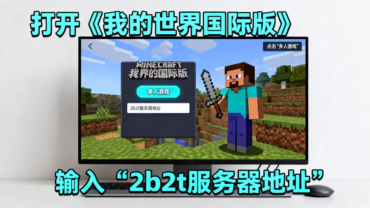 我的世界国际版怎么进2b2t服务器,2b2t服务器怎么进