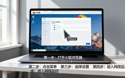 如何在火狐浏览器中开启网络监控？，设置步骤是什么？