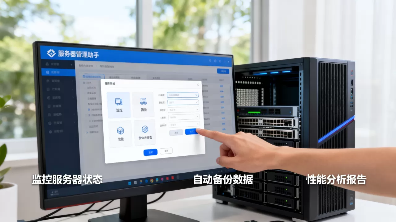 服务器管理助手这款软件怎么用，有哪些功能？