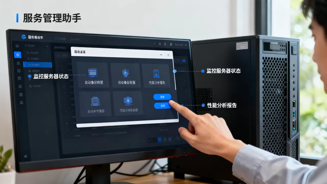 服务器管理助手这款软件怎么用，有哪些功能？