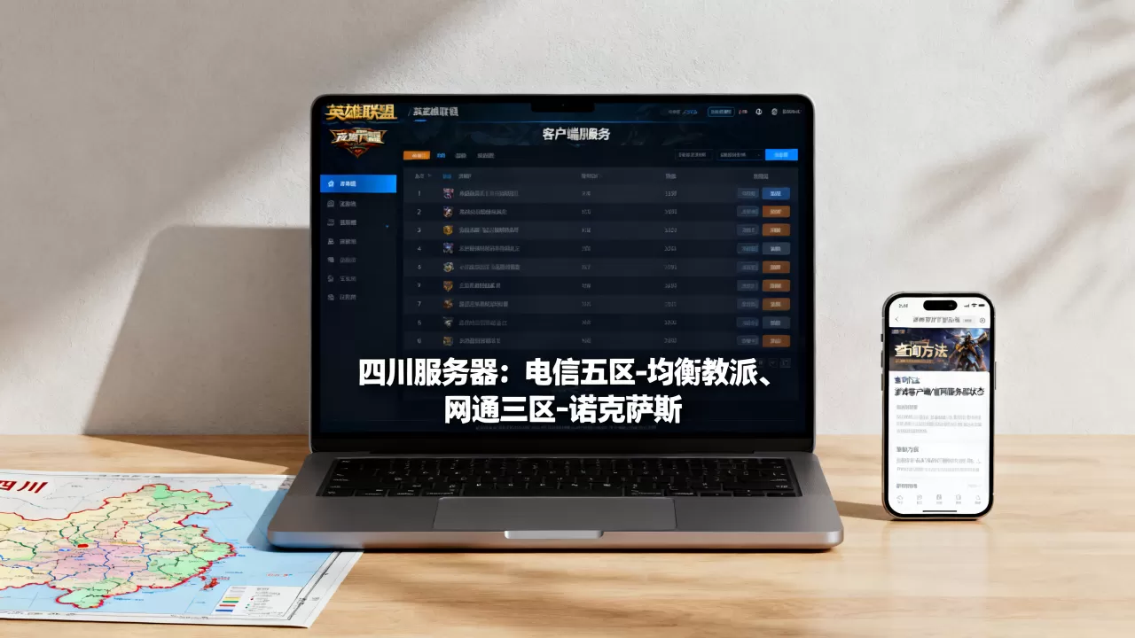 LOL有哪些区的服务器在四川呢，怎么查？