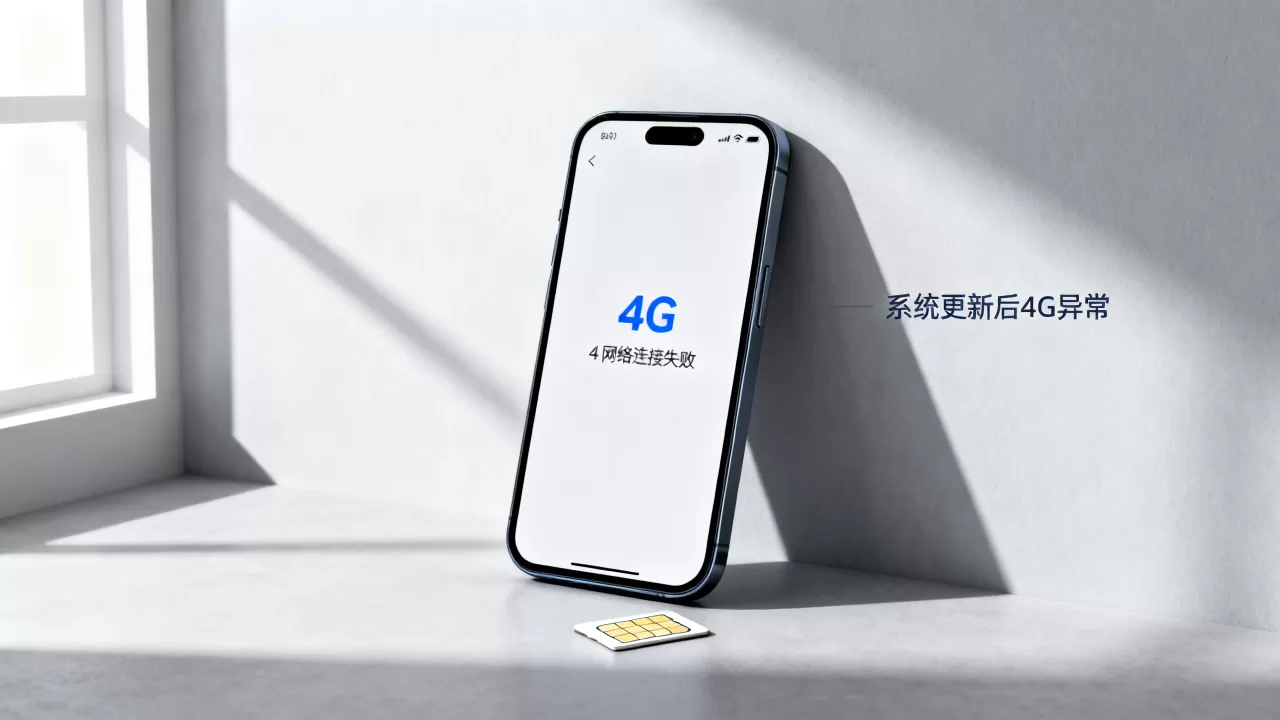 手机更新后为什么不能使用4G网络连接服务器,怎么回事? 手机更新后为什么不能使用4G网络连接服务器,怎么回事?