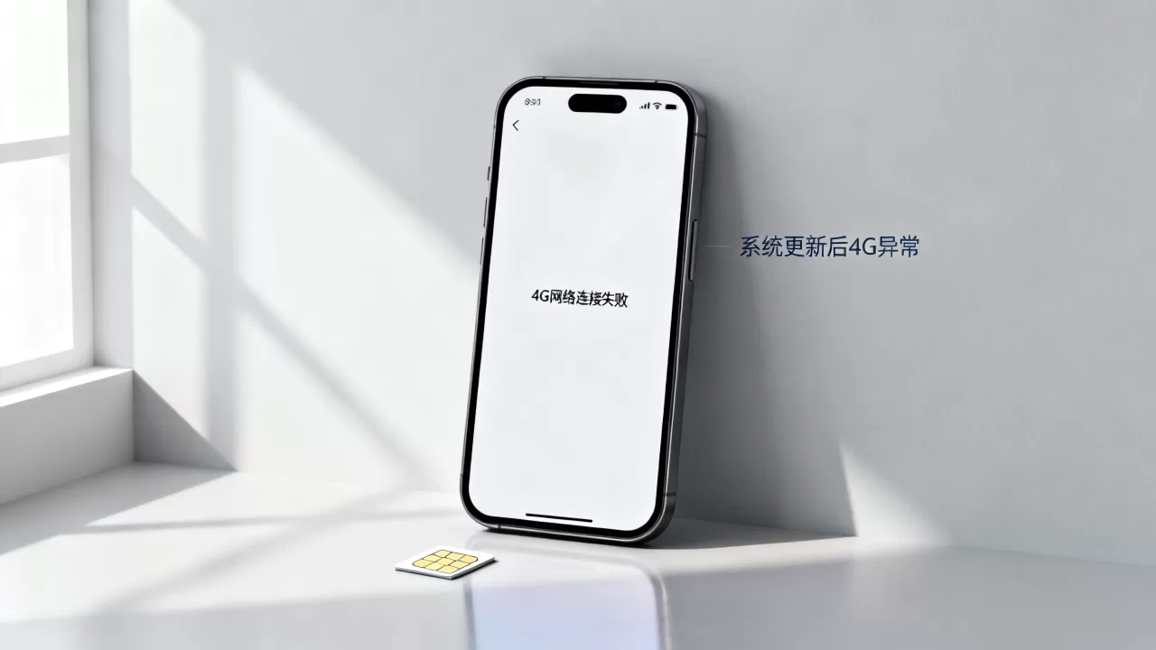 手机更新后为什么不能使用4G网络连接服务器,怎么回事? 手机更新后为什么不能使用4G网络连接服务器,怎么回事?