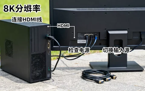 服务器主机如何连接显示屏，显示屏无信号怎么办？