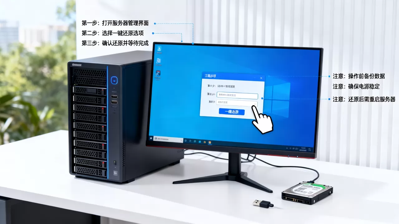 服务器一键还原的正确操作步骤是什么,有哪些注意事项? 服务器一键还原的正确操作步骤是什么,有哪些注意事项?