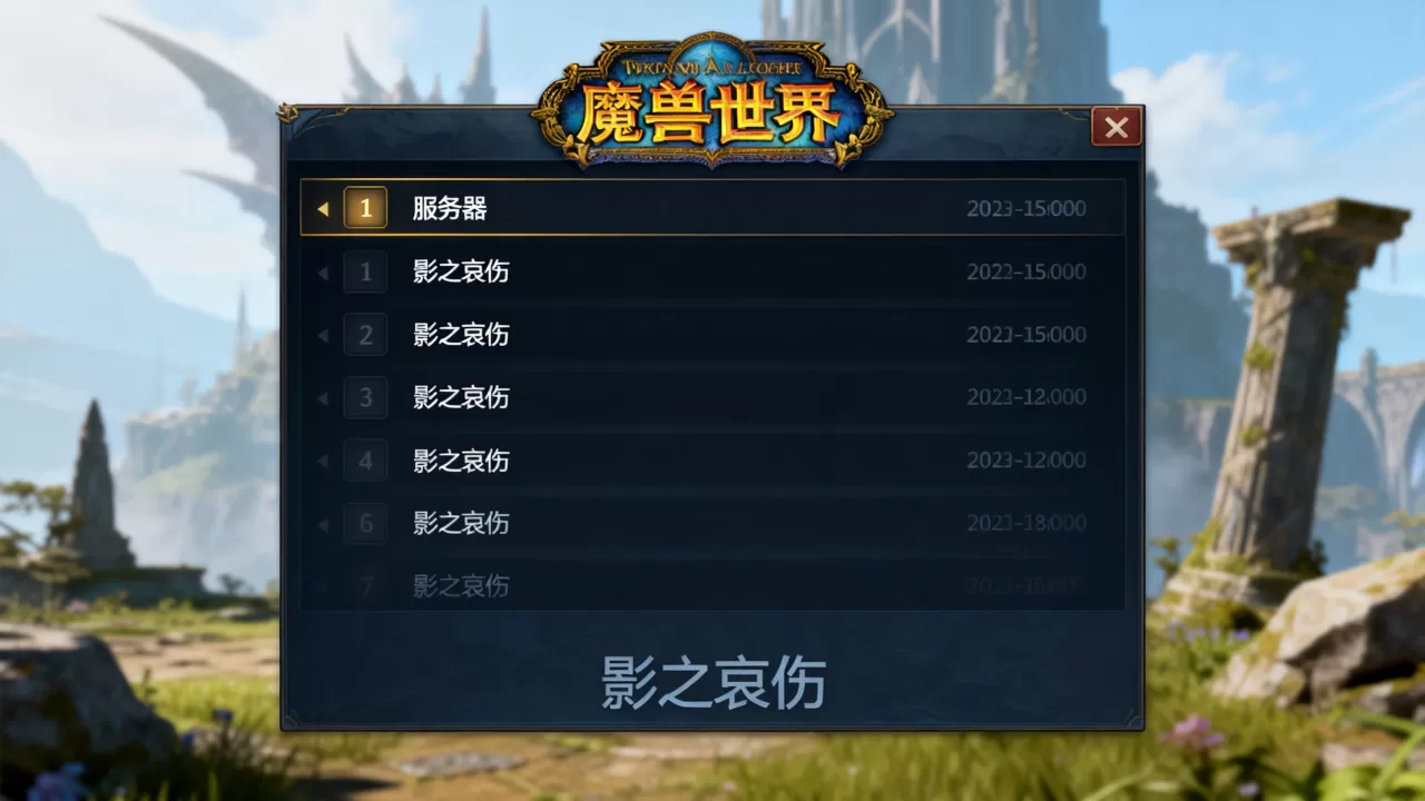 魔兽世界12月4日维护怎么找不到影之哀伤服务器,怎么回事? 魔兽世界12月4日维护怎么找不到影之哀伤服务器,怎么回事?