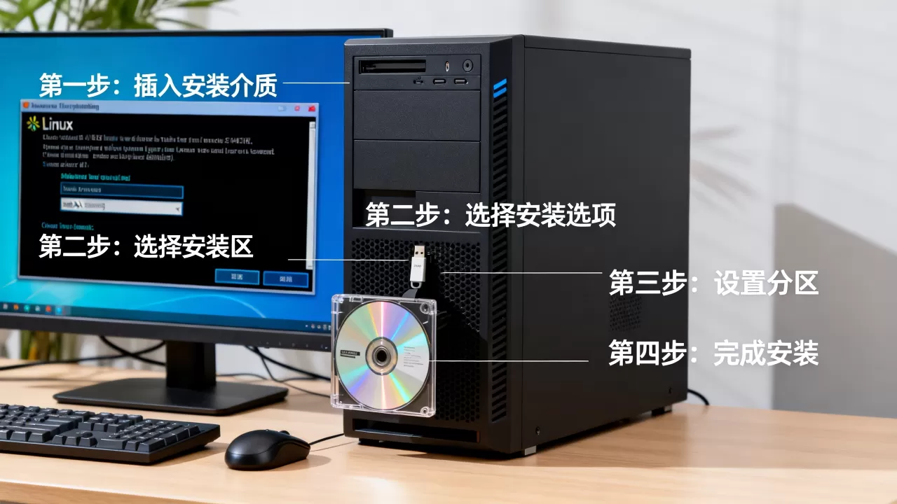 如何快速安装服务器主机Linux？，安装步骤是什么？