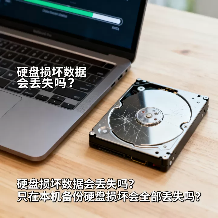 硬盘损坏数据会丢失吗？，只在本机备份硬盘损坏会全部丢失吗？