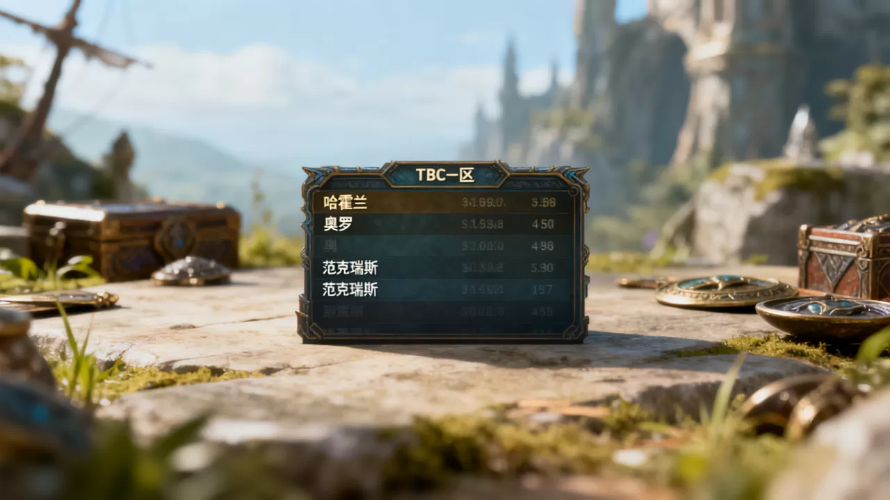 TBC哪些服务器属于一区一组呢？，具体有哪些服务器？
