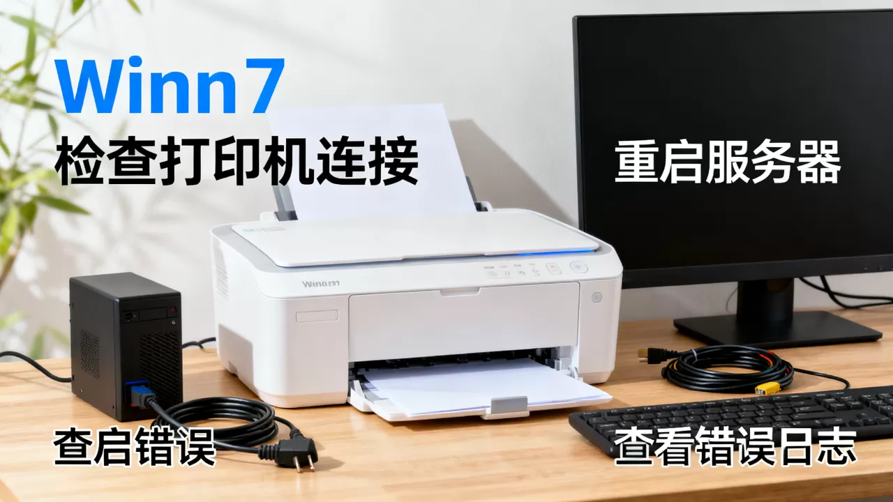 win7打印机服务器错误怎么解决？，怎么回事