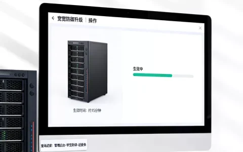 升级带宽防御生效时间需要多久，如何查询生效进度？