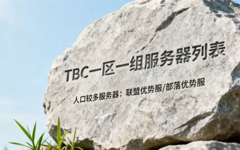 TBC一区一组有哪些服务器？，哪个服务器人多？
