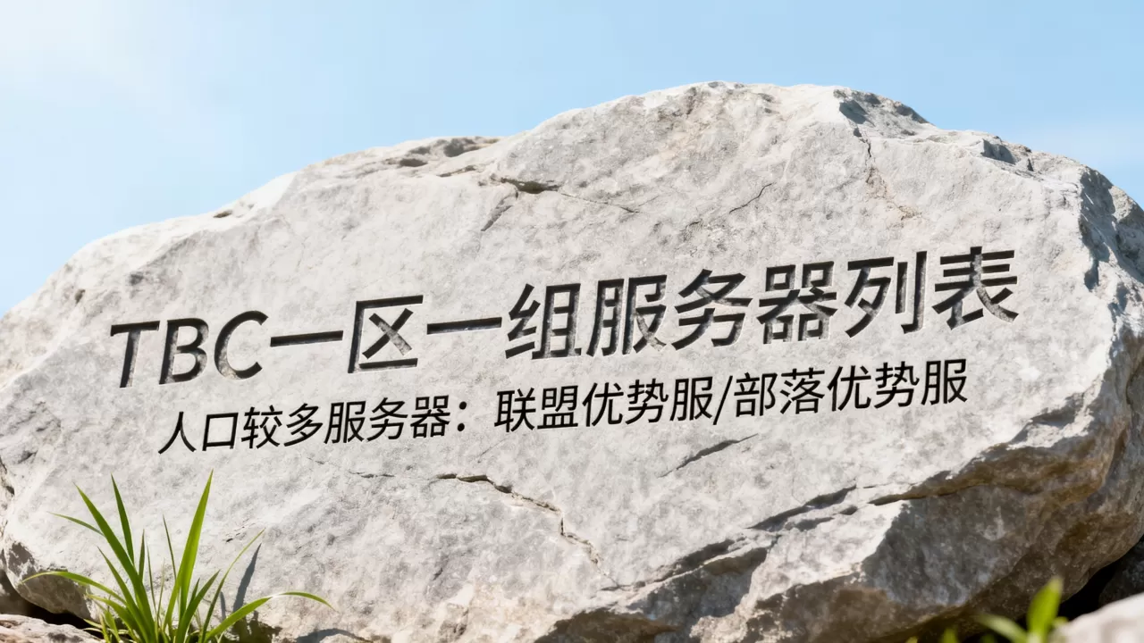 TBC一区一组有哪些服务器?,哪个服务器人多? TBC一区一组有哪些服务器?,哪个服务器人多?