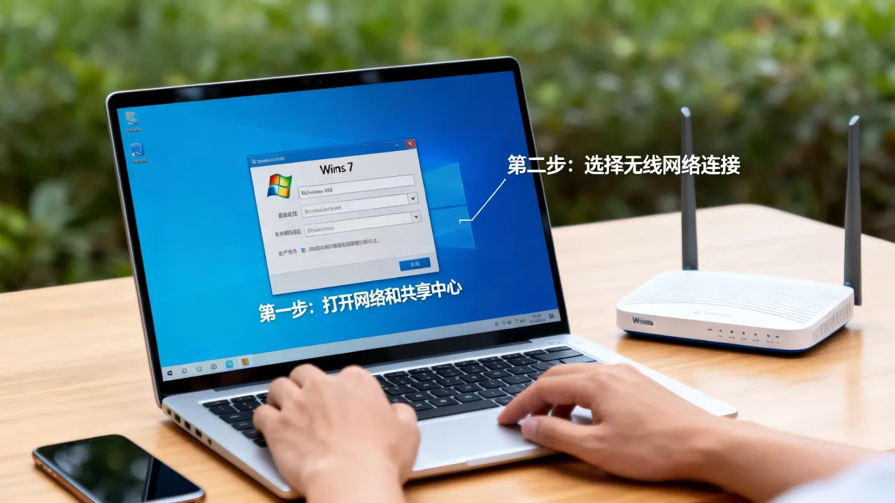 怎么在win7链接无线网络连接服务器？，连接不上怎么办？