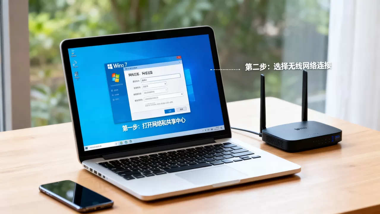怎么在win7链接无线网络连接服务器？，连接不上怎么办？