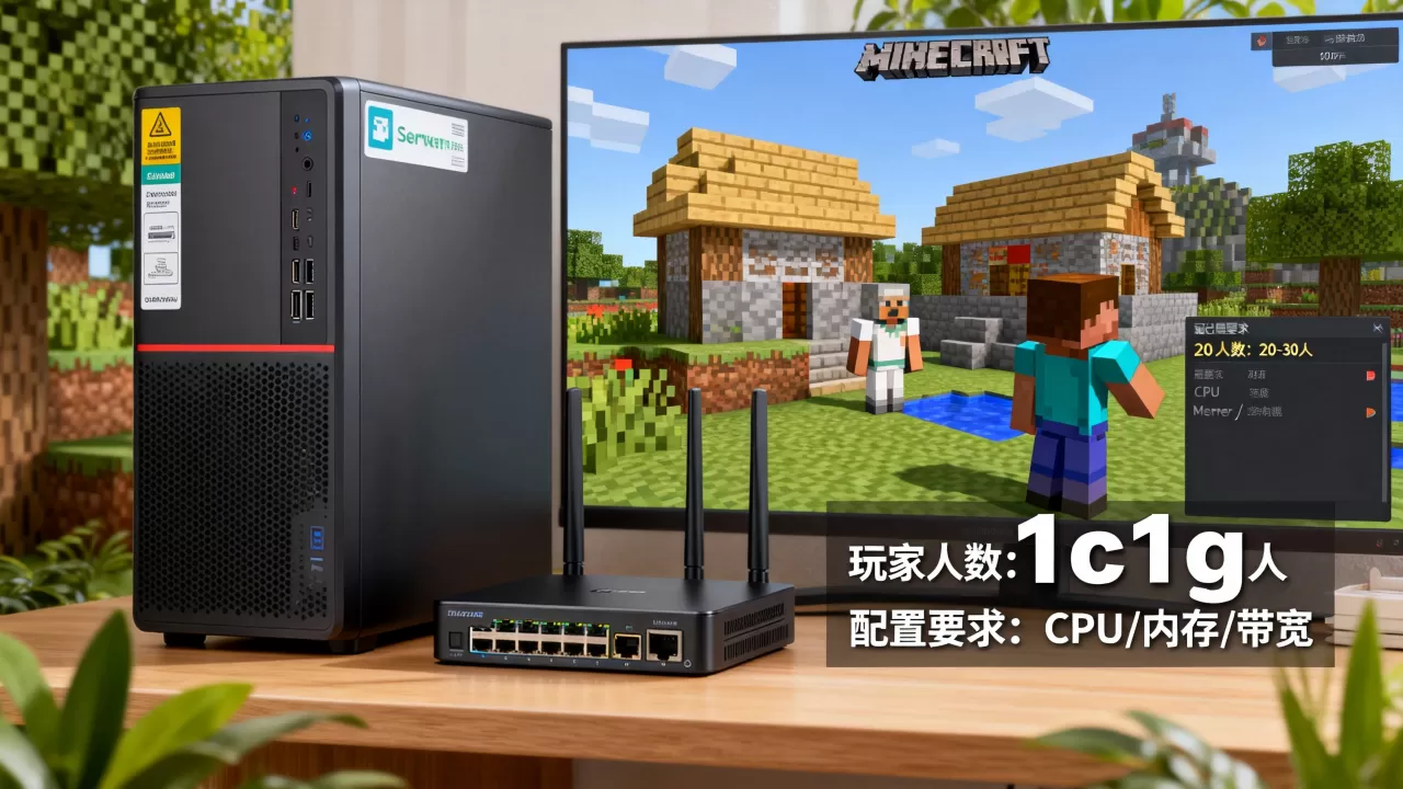 1c1g我的世界服务器能开多少人？，需要什么配置？