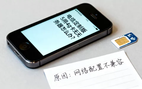电信定制版5s用4g卡无服务器怎么办？，原因是什么？