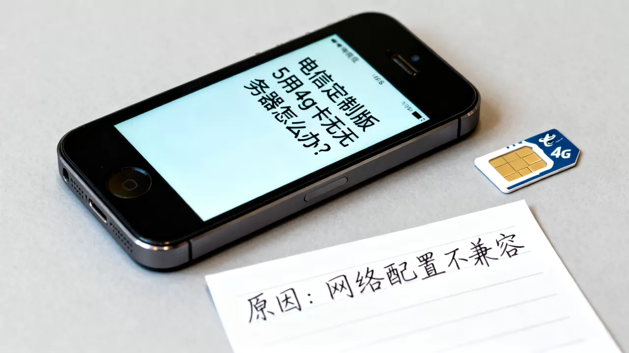 电信定制版5s用4g卡无服务器怎么办?,原因是什么? 电信定制版5s用4g卡无服务器怎么办?,原因是什么?