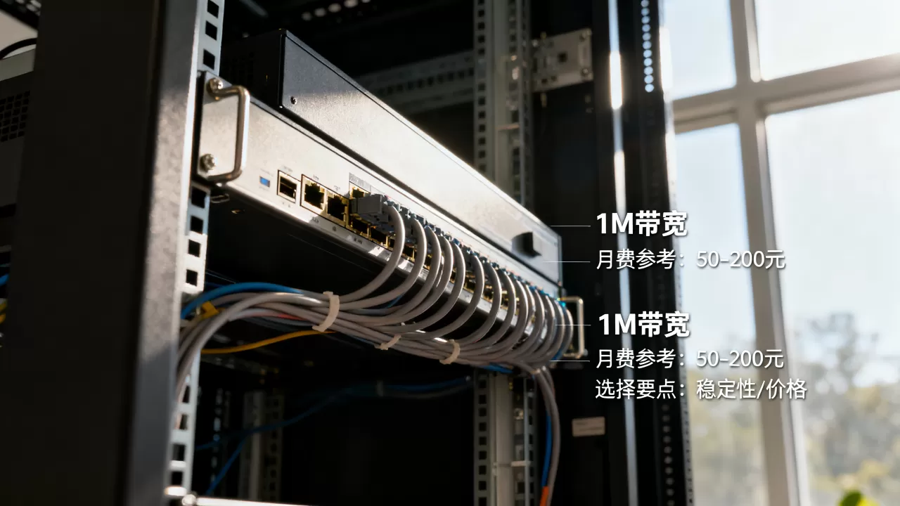 服务器的1m带宽到底多少钱一个月，怎么选