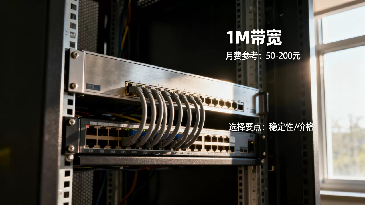 服务器的1m带宽到底多少钱一个月，怎么选